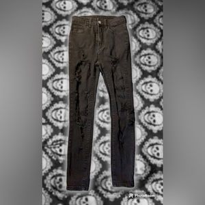 GRUDGE ripped black skinny styled brand new jeans from SHIEN!!